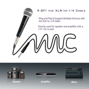 Venta caliente negro dinámico micrófono de <span class=keywords><strong>karaoke</strong></span> para TV cantando estudio micrófono - Product Image 4