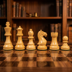 Handmade Sheesham <b>Wooden</b> <b>Chess</b> Pieces <b>Set</b> King Queen Bishop Knight Rook Pawn Natural Finish Eco-Friendly Unisex Various Colors - Product Image 1