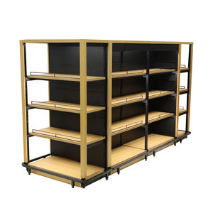 أرفف عرض خشبية مزدوجة الجوانب الأكثر مبيعًا، رفوف عرض للسوبر ماركت - Product Image 6