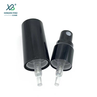 Diffuseur de parfum cylindrique direct de 10ml avec pulvérisateur transparent Capuchon en verre noir à visser Matériau de base en borosilicate