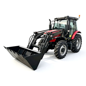 Mini Tractor Agrícola 4x4 con Tracción en las 4 Ruedas, Diésel, 50HP, 80HP, 100HP, 120HP, con Cargador Frontal y Retroexcavadora <span class=keywords><strong>para</strong></span> Granja, Césped, Huerto, Jardinería - Product Image 1