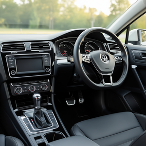 Marco Build-In 1DIN Car Radio Frame For VW Golf 2015-2016 Universal Fitment <b>Black</b> Plastic Mounting <b>Bracket</b> - Product Image 2