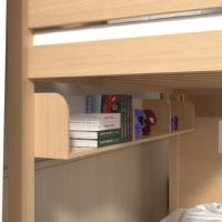 Cama Infantil de Madera con Forma de Casa de Árbol y Escaleras para Niños y Niñas, Cama Infantil Tipo Castillo en Oferta, Muebles para Dormitorio Infantil