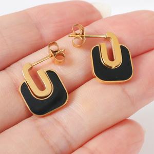 Pendientes de Acero Inoxidable de Moda para Mujer, Elegantes, Geométricos, con Forma de Mariposa, Joyería Ligera de Lujo - Product Image 2