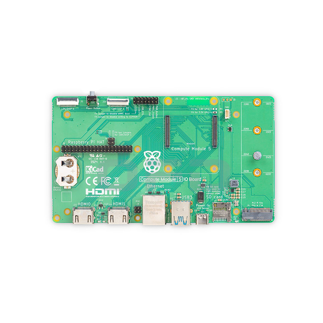 Raspberry Pi Compute Module 5 IO Board Embedded Applications Development Board Used with Compute Module 5