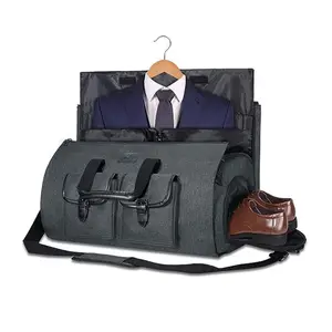 ISO9001 Usine Étanche Voyage d'Affaires Essentiels Costume Couverture Personnalisé Hommes Duffel Sac À Bandoulière Duffle Vêtement Sacs pour Hommes