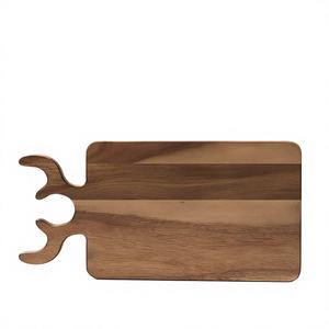 Planche à découper en bois de qualité supérieure pour une coupe fluide |   Écologique, antibactérien, compatible lave-vaisselle |   pour légumes et viande - Product Image 1