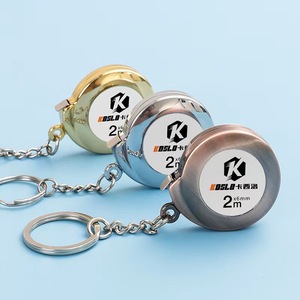 Koslo Mini Tape Measure 2M Stainless Steel Self-Winding Keychain Measuring Tape Metric Automatic Return - Product Image 2