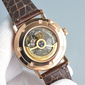 Reloj Automático de Lujo para Hombre, con Bisel de Diamantes, Fecha Retrograda, Fase Lunar, Caja de Oro Rosa y Esfera Blanca, Gran Venta 2026 - Product Image 3