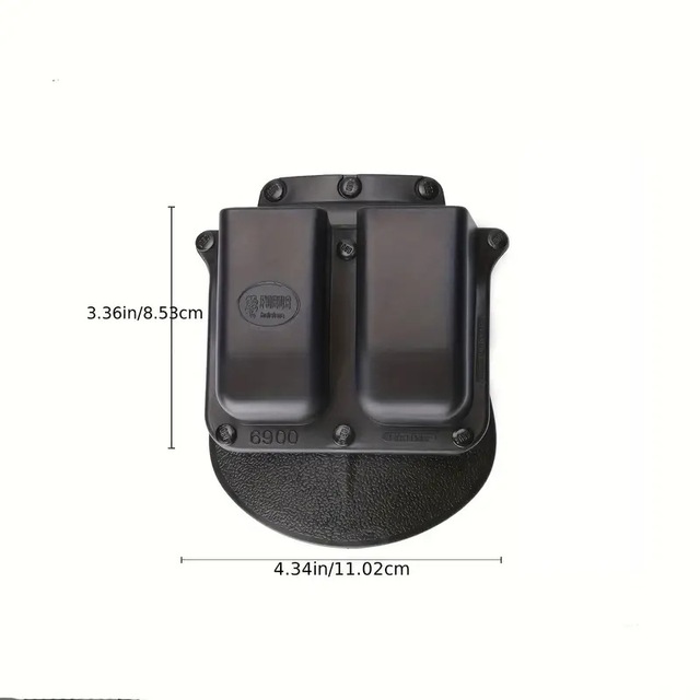 Universal Tactical Holster G17 M92 1911 Quick Release Nylon Waist Gun Sleeve Double Row Mag Pouch for Outdoor Hunting