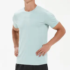 पुरुषों खेल टी शर्ट चिंतनशील पट्टी आउटडोर रनिंग प्रशिक्षण शर्ट त्वरित सूखी पुरुषों कसरत शर्ट