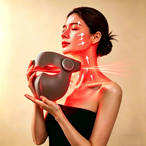 Máscara de Terapia de Luz Roja de Silicona 3D, Longitudes de Onda de 630nm y 850nm, Inalámbrica y Recargable, Máscara Facial LED para el Cuidado de la Piel en Salón y en Casa - Product Image 1
