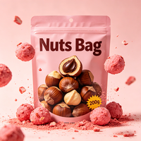 Professionele fabrieksgemaakte op maat bedrukte hersluitbare zipzakken, geurdicht, food grade, voor noten, koekjes en snacks, plastic stand-up pouch
