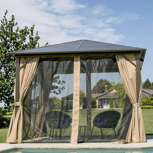 Yeni tasarım özelleştirilmiş Hardtop çadır su geçirmez gölgelik ağır açık Gazebo CE belgesi ile 3x4 Alluminio - Product Image 4