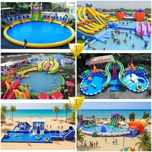 Parque Acuático Inflable Profesional para Exteriores, con Temática Marina, <span class=keywords><strong>Mega</strong></span> Tobogán, Equipo para Jardín, Parque Acuático Inflable para Niños - Product Image 4