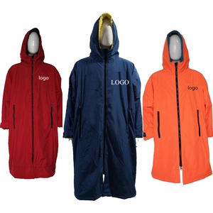 Custom Oversized Thickened Windproof Waterproof Adult Dry Surf Changing Robe with Fleece Lining for <strong>Beach</strong> - Product Image 1