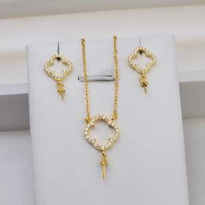 Accessoires de bijoux en argent S925 pour la création de bijoux en perles, boucles d'oreilles pour femme, petit pendentif vide en forme de feuille, crochet de tête vide, support pour Tide 1350 - Product Image 1