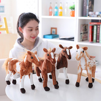 Mignonne Grande Simulation Cheval de Sudation Poupée en Peluche Poupée Cadeau d'Anniversaire Fille
