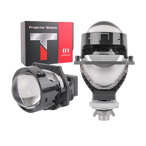 2025 baru 120W 3.0 inci lampu depan LED ganda, lampu depan LED lensa proyektor LED Laser, lampu motor umum H4 H7 - Product Image 1