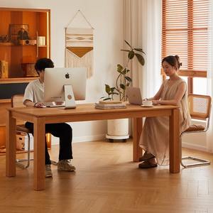 Juego de mesa y sillas de comedor de madera maciza de estilo nórdico, 4 piezas, estructura de caja duradera para comedor - Product Image 4