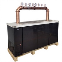 Distributeur de bière Kegerator 620L, grande capacité, commercial, avec réfrigération R290 pour 12 fûts américains