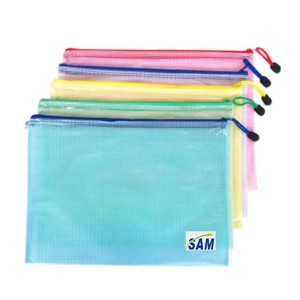 Nhựa Ví 10pcs A3 Zip khóa túi lưới tài liệu Ví tài liệu thư mục nhựa túi dây kéo tập tin Ví - Product Image 1