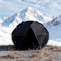 Dôme sphérique portable pour animaux de compagnie, résistant au vent et à l'eau, tente extérieure pour chiens de grande et moyenne taille, par temps froid