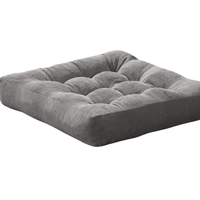 Coussin de méditation pour le dos, coussin de sol, grand coussin carré en coton tissé, ergonomique, écologique, pour le yoga, le bureau, l'extérieur, en mousse à mémoire de forme