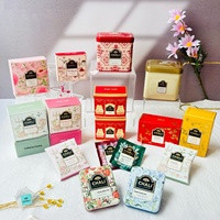 Coffret cadeau de thé CHALI 8g pour mariages, sachets de thé dans une petite boîte cadeau pour cadeaux d'affaires ou petits cadeaux pratiques