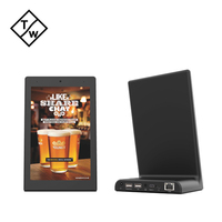 8 pouces L-Shape Desktop Android 11 Tablet Kiosk Affichage à écran vertical pour restaurant client Commande à usage industriel