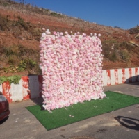 SPR Bruidsmeisjesboeket Op Maat Gemaakt 5D Effecten Bloemenwand Matten Kunstbloemen Wand Rozen Paneel voor Yoga Shop Decoratie