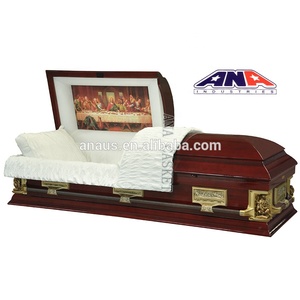 ANA Funeral proveedor pieta <span class=keywords><strong>La</strong></span> Última Cena Solip madera de álamo roble ataúd de madera - Product Image 2