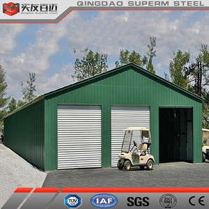 Personalizado 24X50X16 Edificios prefabricados de acero Casa prefabricada Almacén Camión Estacionamiento de automóviles Cobertizo Garaje de metal <span class=keywords><strong>Precio</strong></span> con diseño - Product Image 3