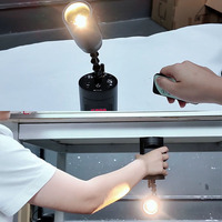 Spot à LED COB sans fil 10W blanc chaud avec batterie Zoom Pin pour barre d'affichage Mariage