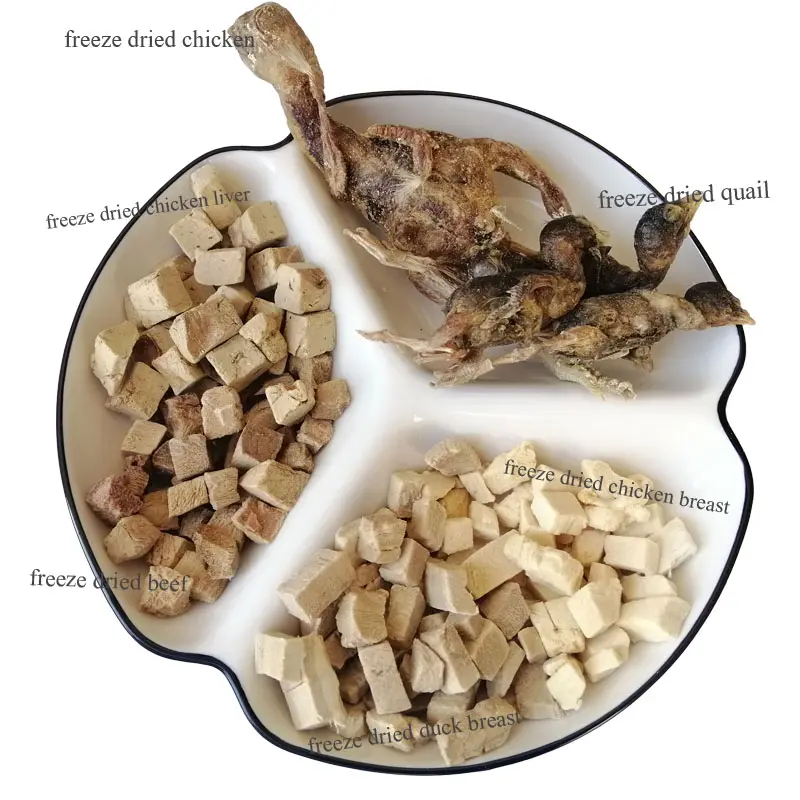 طعام مجمد طبيعي للحيوانات الأليفة, طعام مجمد طبيعي للحيوانات الأليفة مجمد للدجاج/لحم البقر/البطة/سمان لطعام الحيوانات الأليفة