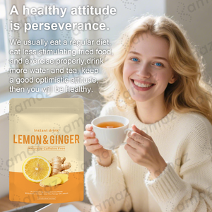 Té <span class=keywords><strong>de</strong></span> Limón, <span class=keywords><strong>Jengibre</strong></span> y Miel <span class=keywords><strong>de</strong></span> Marca Propia, para Disipar el Frío, Calentar el Estómago y Complementar la Sangre Menstrual, Té <span class=keywords><strong>de</strong></span> Limón y <span class=keywords><strong>Jengibre</strong></span> para Mujeres - Product Image 1