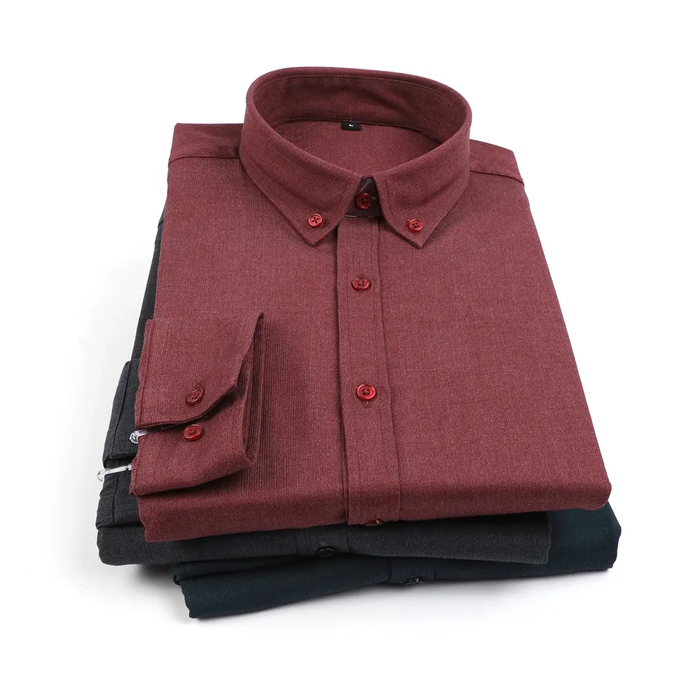 Competitive price bamboo polyester spandex woven plain dyed solid mens formal slim dress shirts long sleeve