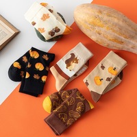 Chaussettes pour femmes les plus vendues, motifs d'Halloween, motifs de citrouilles, chaussettes respirantes pour femmes, vente en gros