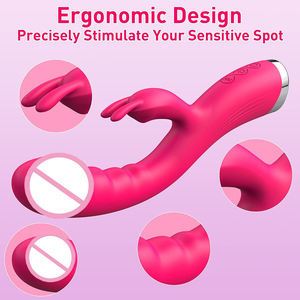 Vente en gros, vibromasseur double oscillation, vibromasseur lapin, jouets sexuels <span class=keywords><strong>pour</strong></span> femmes, forme de point G, vibromasseur poisson rouge <span class=keywords><strong>pour</strong></span> femmes - Product Image 4