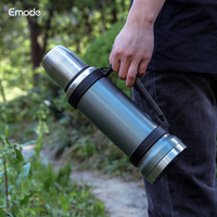 Thermos personnalisé de 8 oz pour yerba mate, ensemble de thermos de voyage en acier inoxydable, flacons, gobelet isotherme, paille sous vide, bulbe, bouteille d'eau de 1 L, gobelet