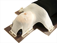 Masque de radiothérapie thermoplastique à 5 points de fixation de type O pour l'ondulation linéaire en radiologie oncologique