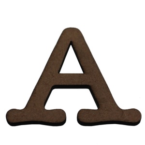 Wholesale Modern Style Bulk Letter A MDF Board Light Weight Designer Alphabet B Natural Brown Customized Hand Made