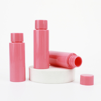 Nouvelle Arrivée 2026 – Bouteille en Plastique Ronde Droite Rose Vif de 50 ml Personnalisée pour Pilules, Bonbons ou Compléments Alimentaires avec Bouchons à Vis – Couleur Rose