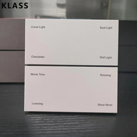 KLASS Système d'automatisation intelligent Maison intelligente Hôtel Interrupteur mural Aluminium brossé 8 boutons poussoirs Panneau gris Tuya Smart Switch 10 pouces