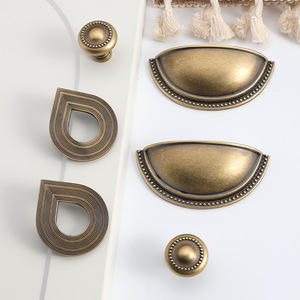 JAYA Modern Brass Square Bedroom Drawer and Cabinet <strong>Door</strong> Handles with <strong>Knob</strong> Durable Furniture - Product Image 3