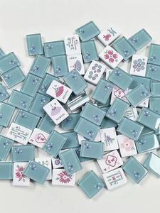 2026 new design, pink crystal butterfly 4-layer acrylic 160-piece Jewish <b>mahjong</b> <b>set</b>, ideal for party games,Same style as OMM - Product Image 5