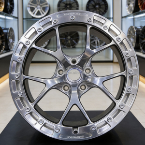 17X10 18X11 ET25 Beadlock Forged Wheel Deep Concave Wheels 5X112 5X120 Drag Rear Pair for M2 M3 M4 G80 G82 - Product Image 3