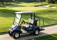 A827.2 Mobil Golf Listrik 2 Kursi dengan Ruang Penyimpanan Barang, Ideal untuk Hotel.