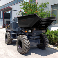 Mini camion à benne basculante compact Mini chargeur Mini tracteur avec roues certifiées CE EPA Moteur diesel à godet rotatif à 260 ° à vendre