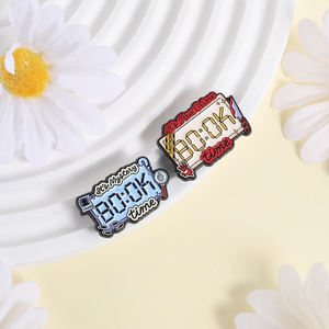 Broches de esmalte de la serie Mystery True Crime Book Time, con diseño de reloj y cinta de policía, de humor y terror, para mochila, solapa, joyería y regalos. - Product Image 2